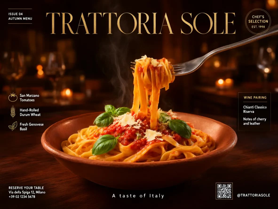 Pasta, Trattoria Sole