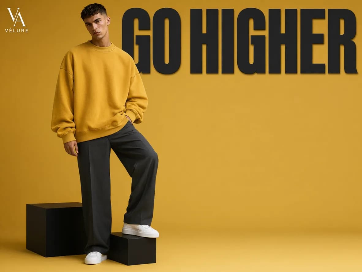 Type-led campaign, colour block